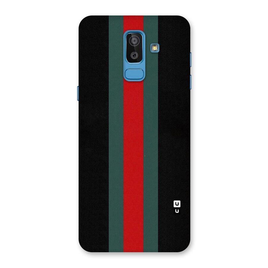 Basic Colored Stripes Back Case for Galaxy J8
