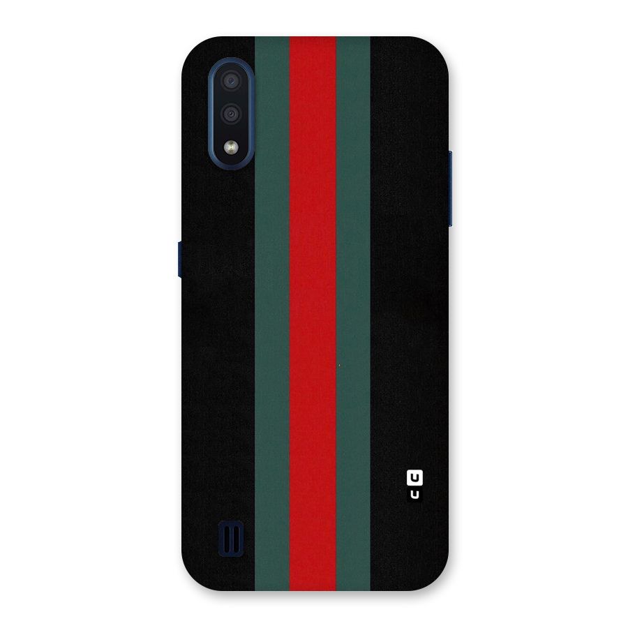 Basic Colored Stripes Back Case for Galaxy M01