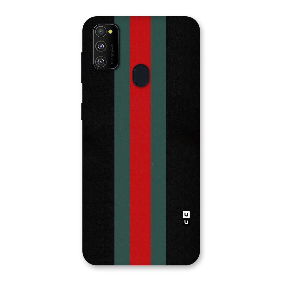 Basic Colored Stripes Back Case for Galaxy M21