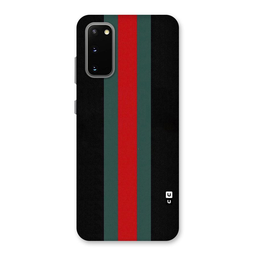 Basic Colored Stripes Back Case for Galaxy S20