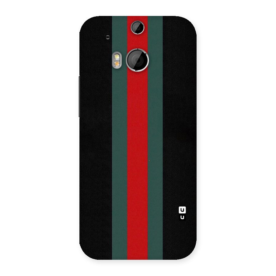 Basic Colored Stripes Back Case for HTC One M8