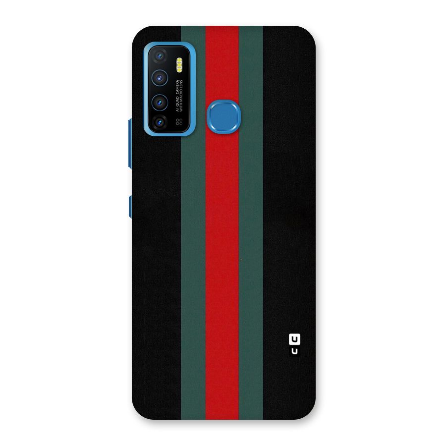 Basic Colored Stripes Back Case for Infinix Hot 9