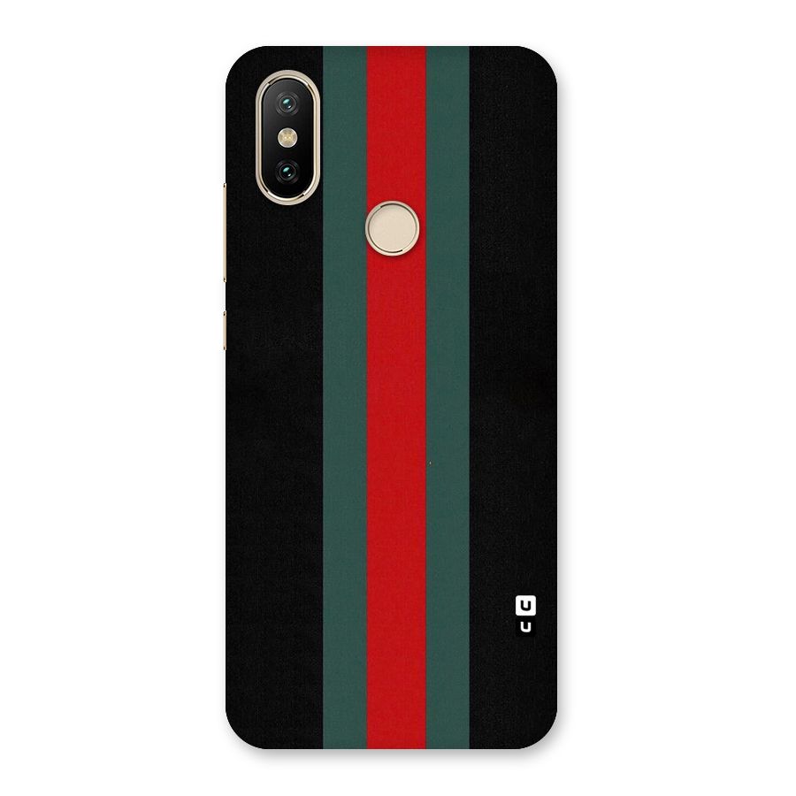 Basic Colored Stripes Back Case for Mi A2