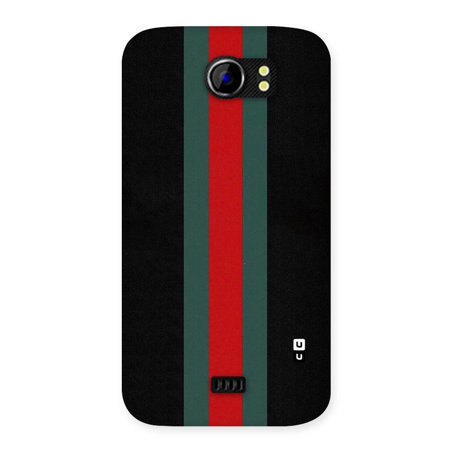 Basic Colored Stripes Back Case for Micromax Canvas 2 A110