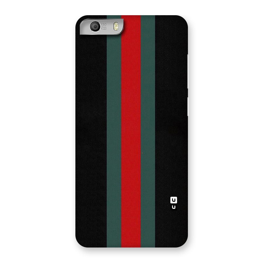 Basic Colored Stripes Back Case for Micromax Canvas Knight 2