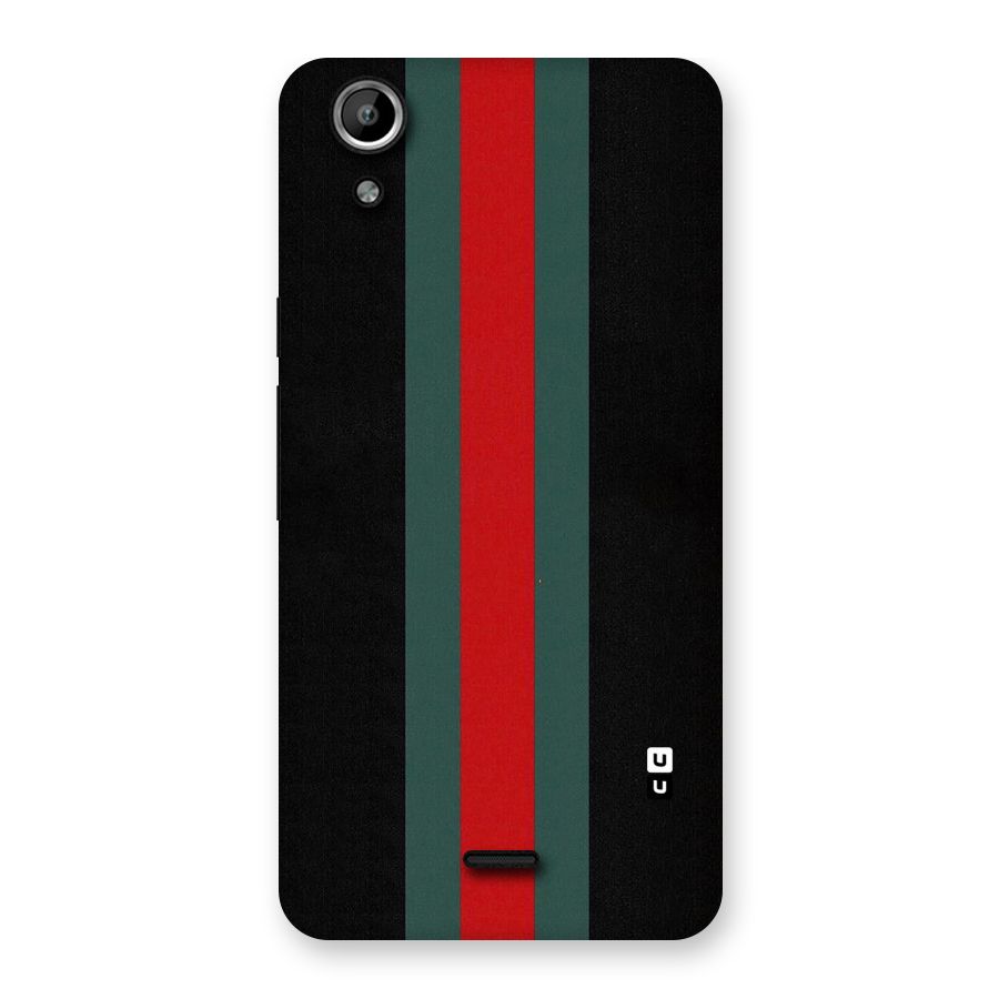Basic Colored Stripes Back Case for Micromax Canvas Selfie Lens Q345