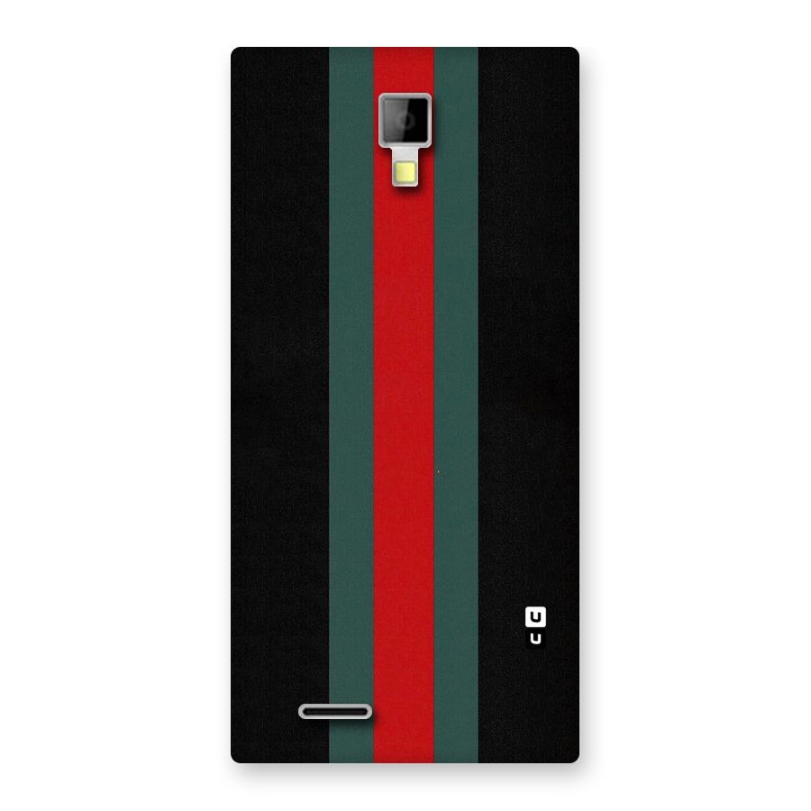 Basic Colored Stripes Back Case for Micromax Canvas Xpress A99