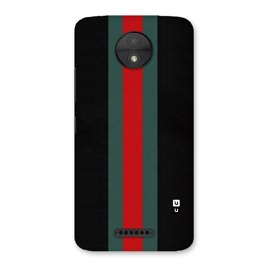 Basic Colored Stripes Back Case for Moto C