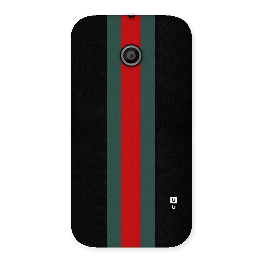 Basic Colored Stripes Back Case for Moto E