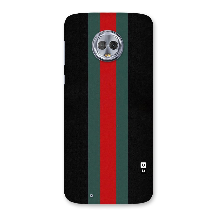 Basic Colored Stripes Back Case for Moto G6