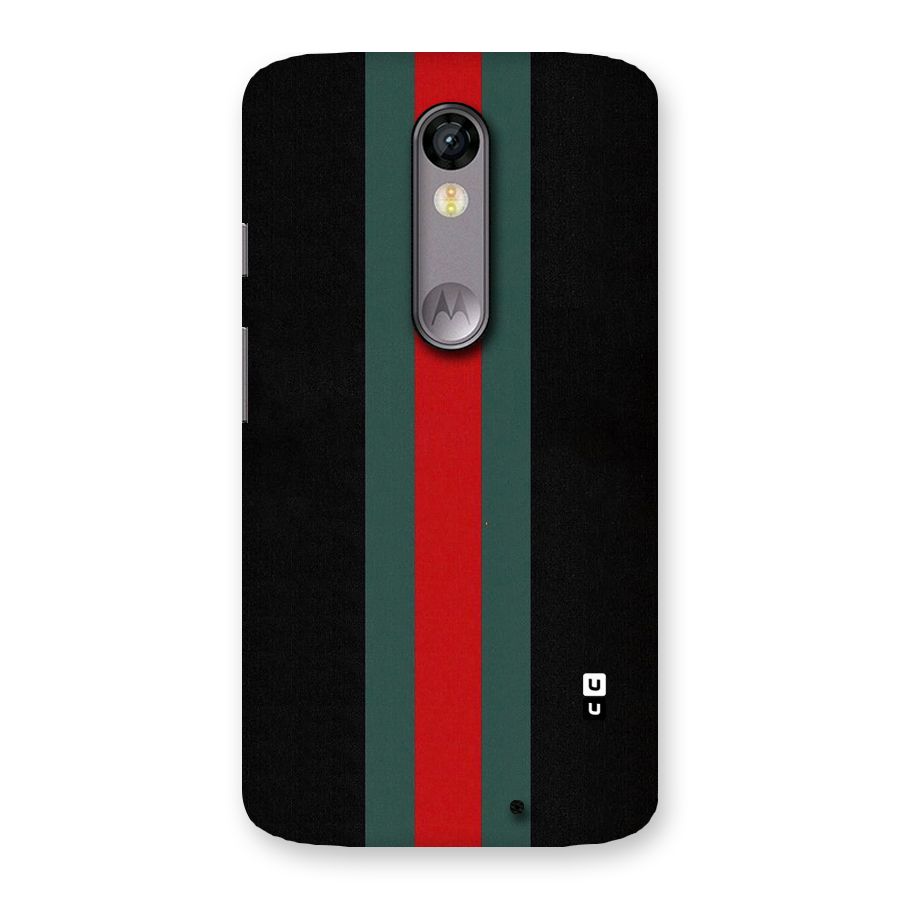 Basic Colored Stripes Back Case for Moto X Force