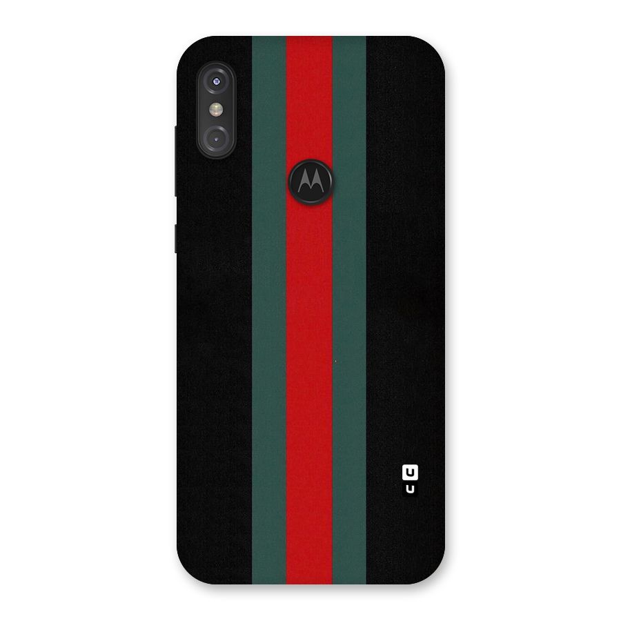 Basic Colored Stripes Back Case for Motorola One Power