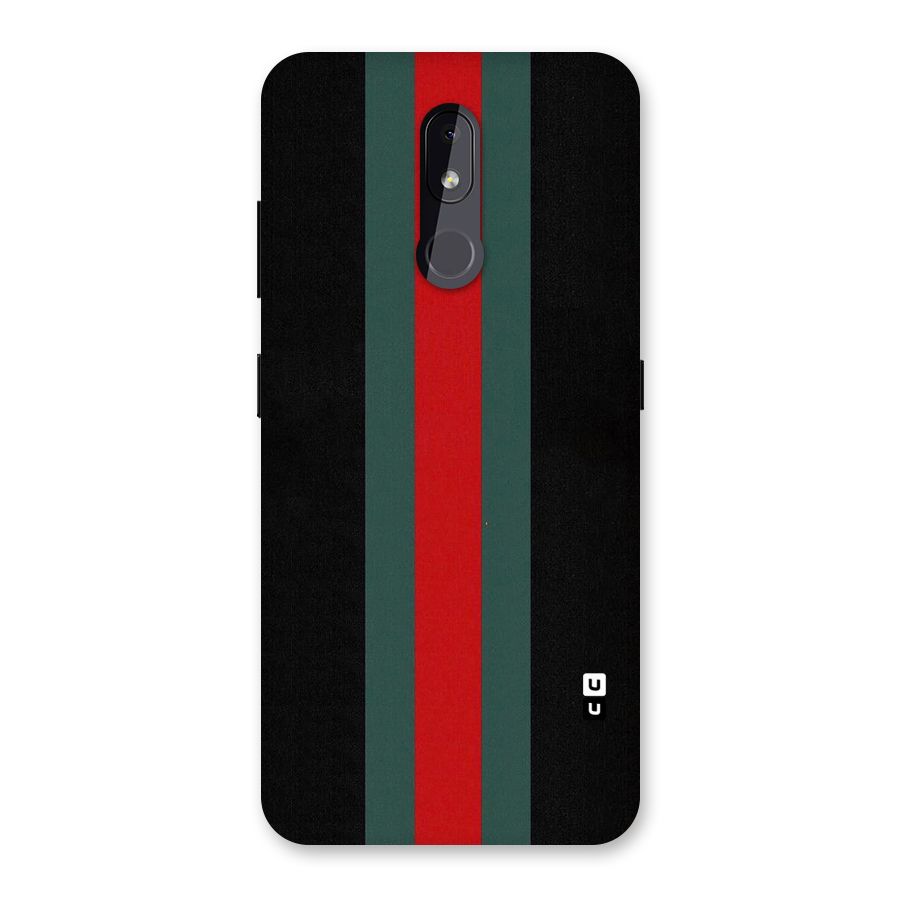 Basic Colored Stripes Back Case for Nokia 3.2