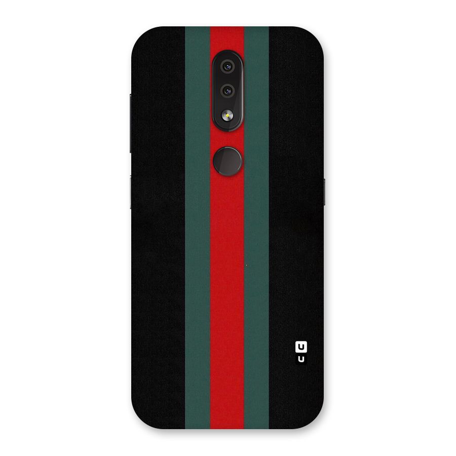 Basic Colored Stripes Back Case for Nokia 4.2