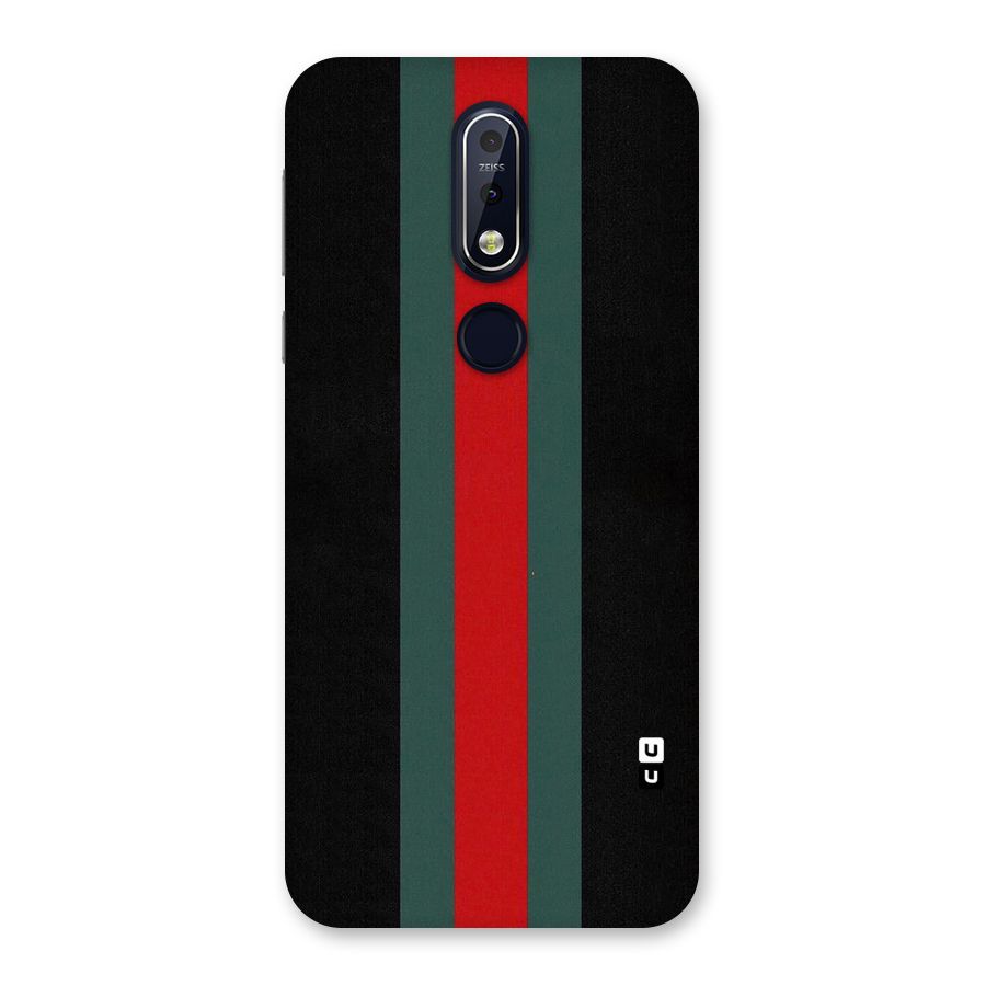 Basic Colored Stripes Back Case for Nokia 7.1