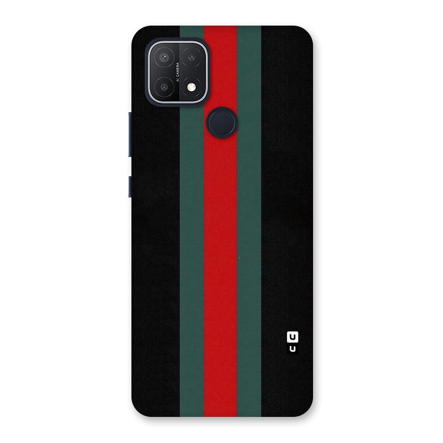 Basic Colored Stripes Back Case for Oppo A15s