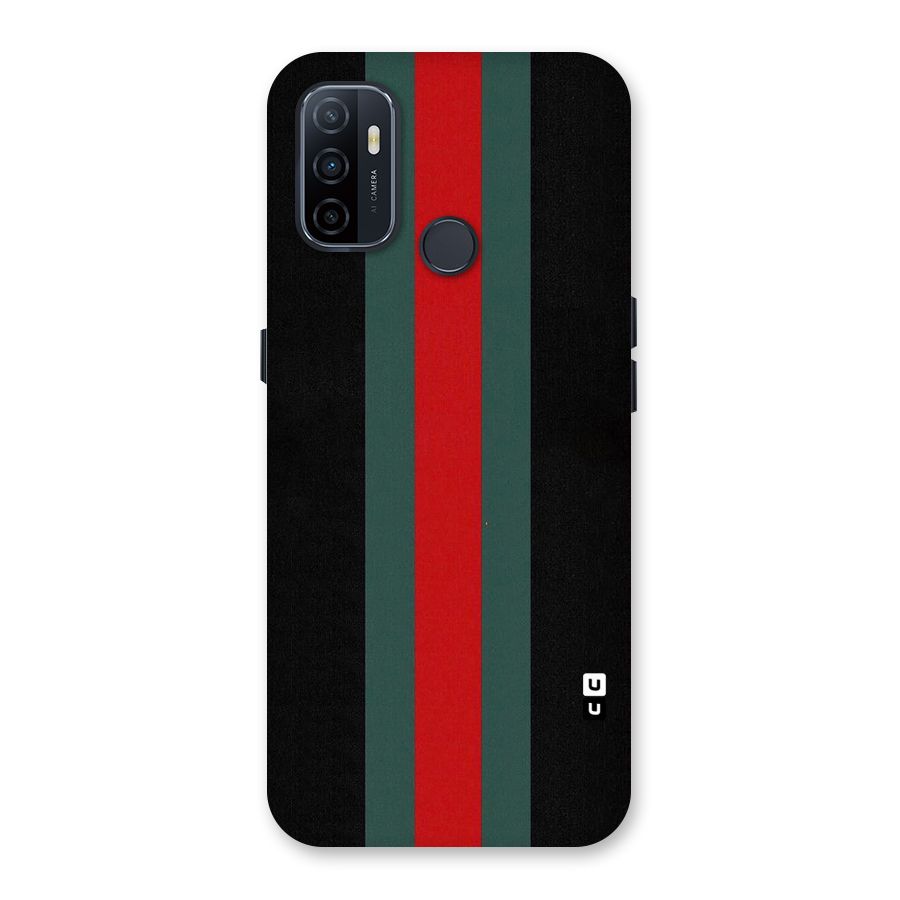 Basic Colored Stripes Back Case for Oppo A32