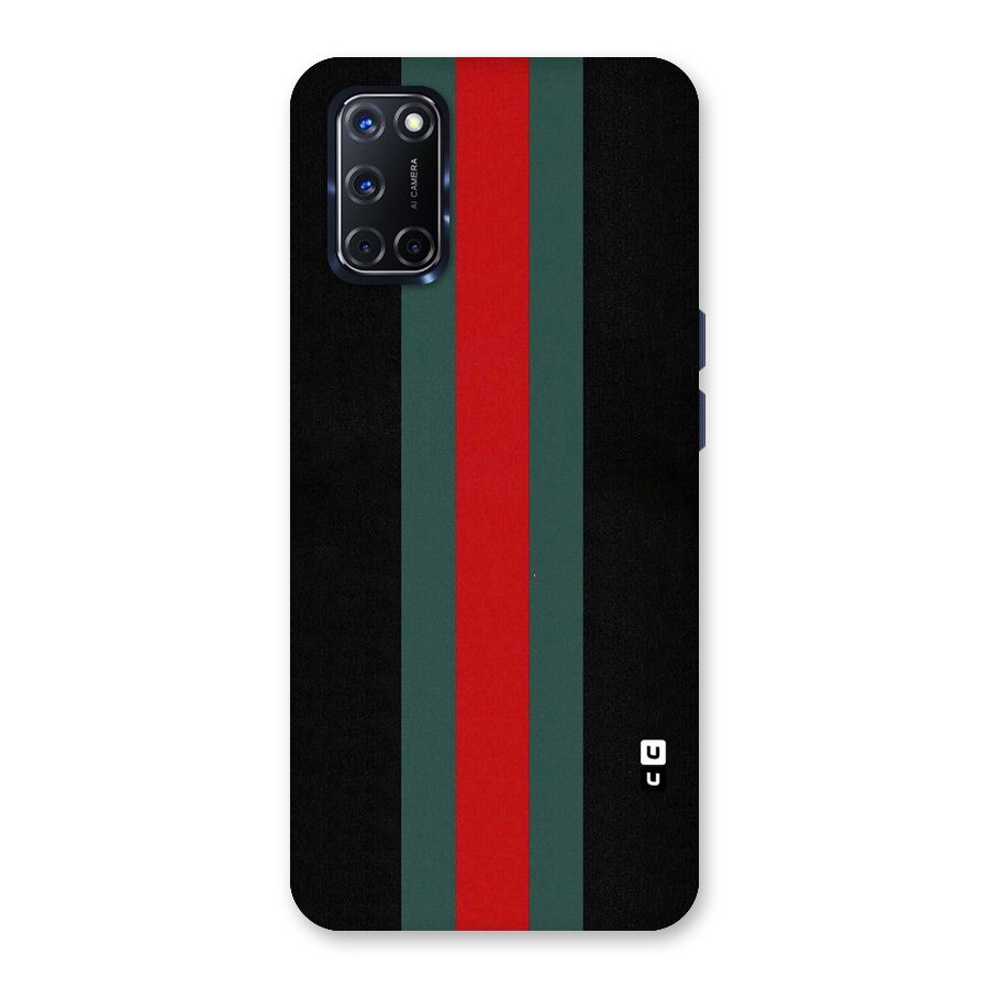 Basic Colored Stripes Back Case for Oppo A52