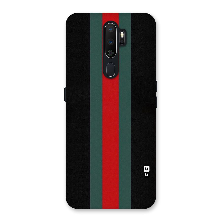 Basic Colored Stripes Back Case for Oppo A5 (2020)
