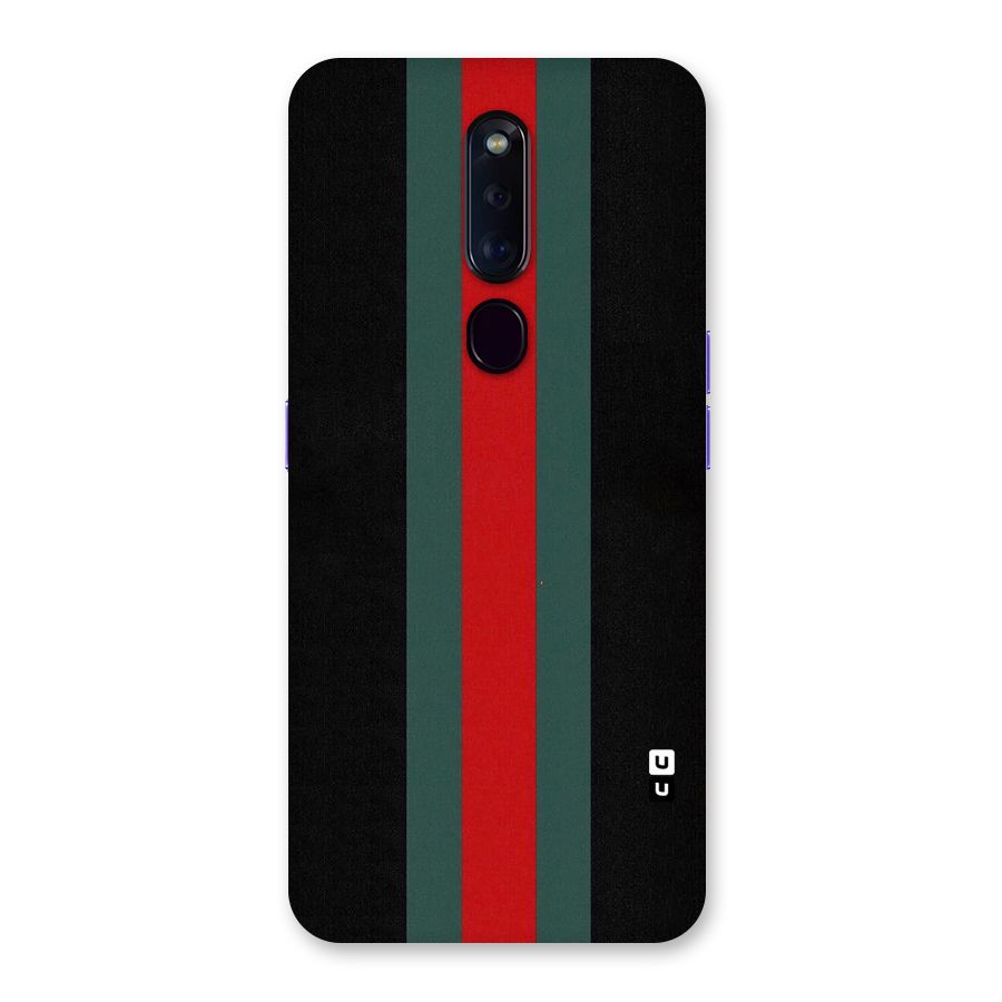 Basic Colored Stripes Back Case for Oppo F11 Pro