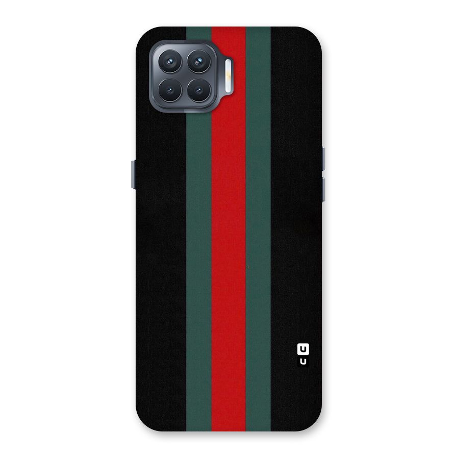 Basic Colored Stripes Back Case for Oppo F17 Pro