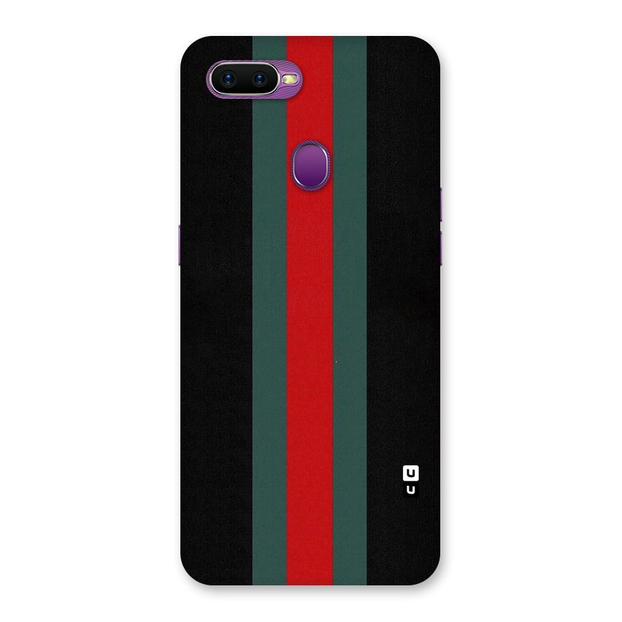 Basic Colored Stripes Back Case for Oppo F9
