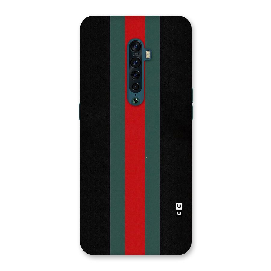 Basic Colored Stripes Back Case for Oppo Reno2