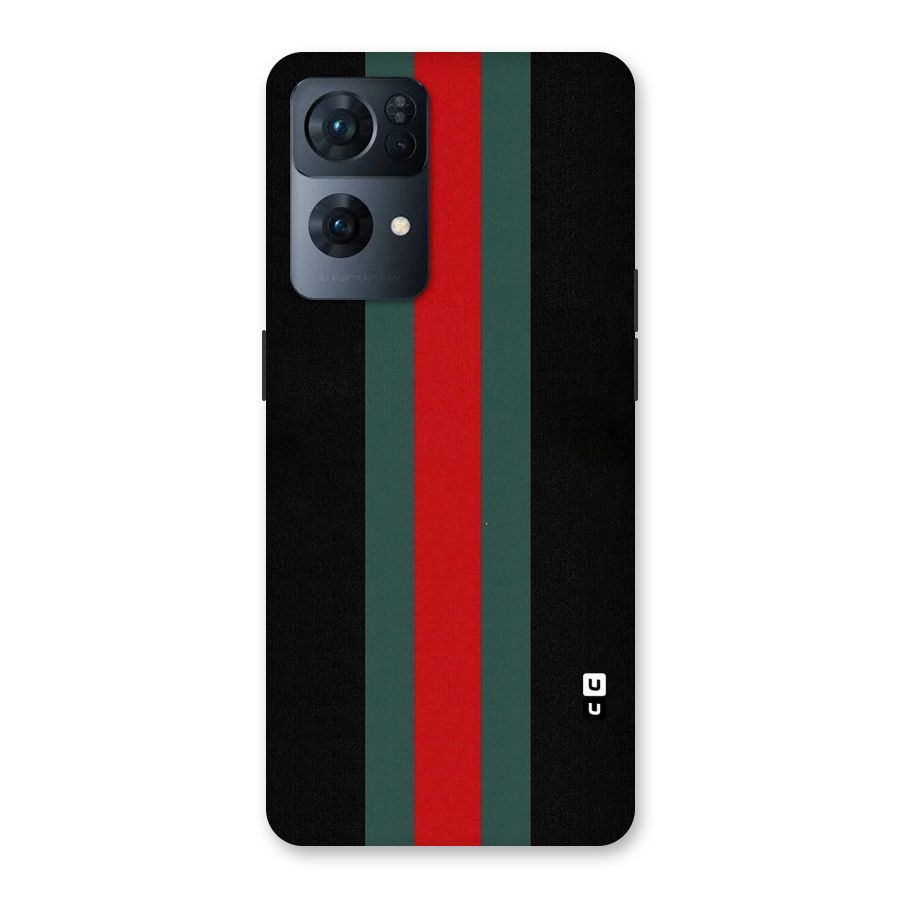 Basic Colored Stripes Back Case for Oppo Reno7 Pro 5G
