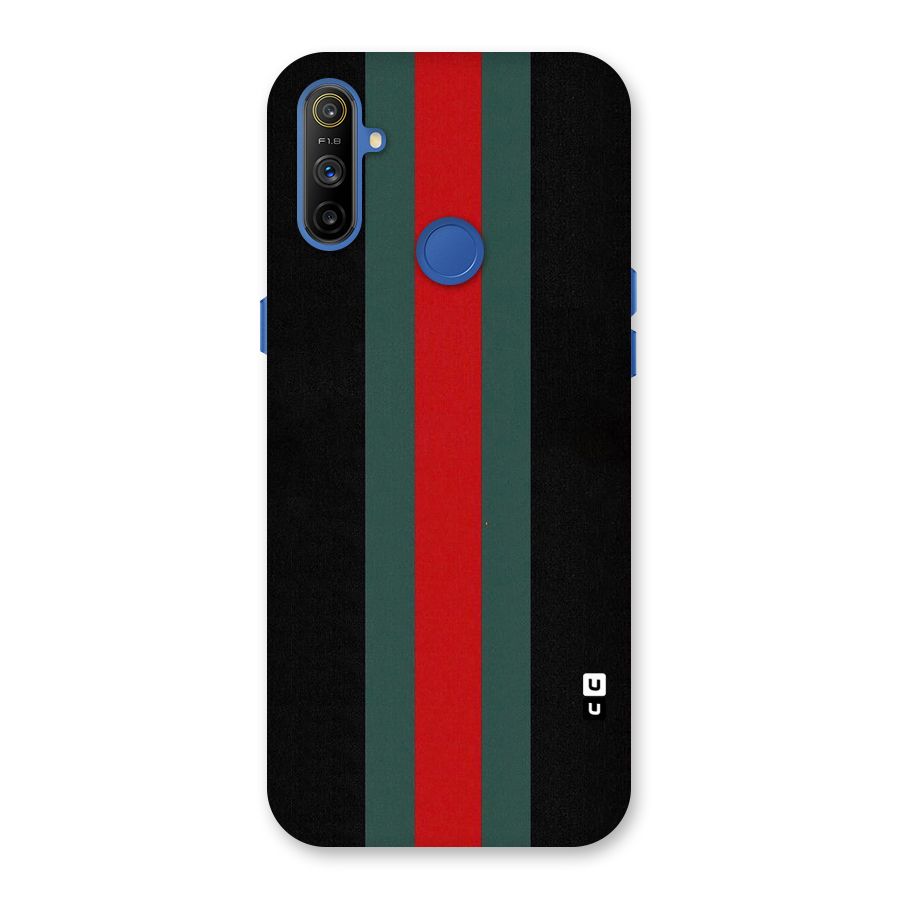Basic Colored Stripes Back Case for Realme Narzo 10A