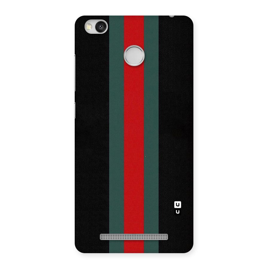 Basic Colored Stripes Back Case for Redmi 3S Prime