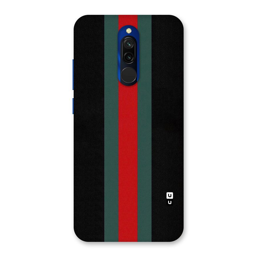 Basic Colored Stripes Back Case for Redmi 8