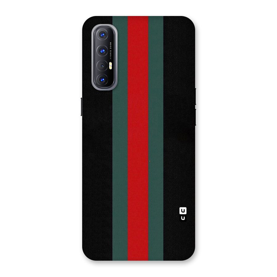Basic Colored Stripes Back Case for Reno3 Pro