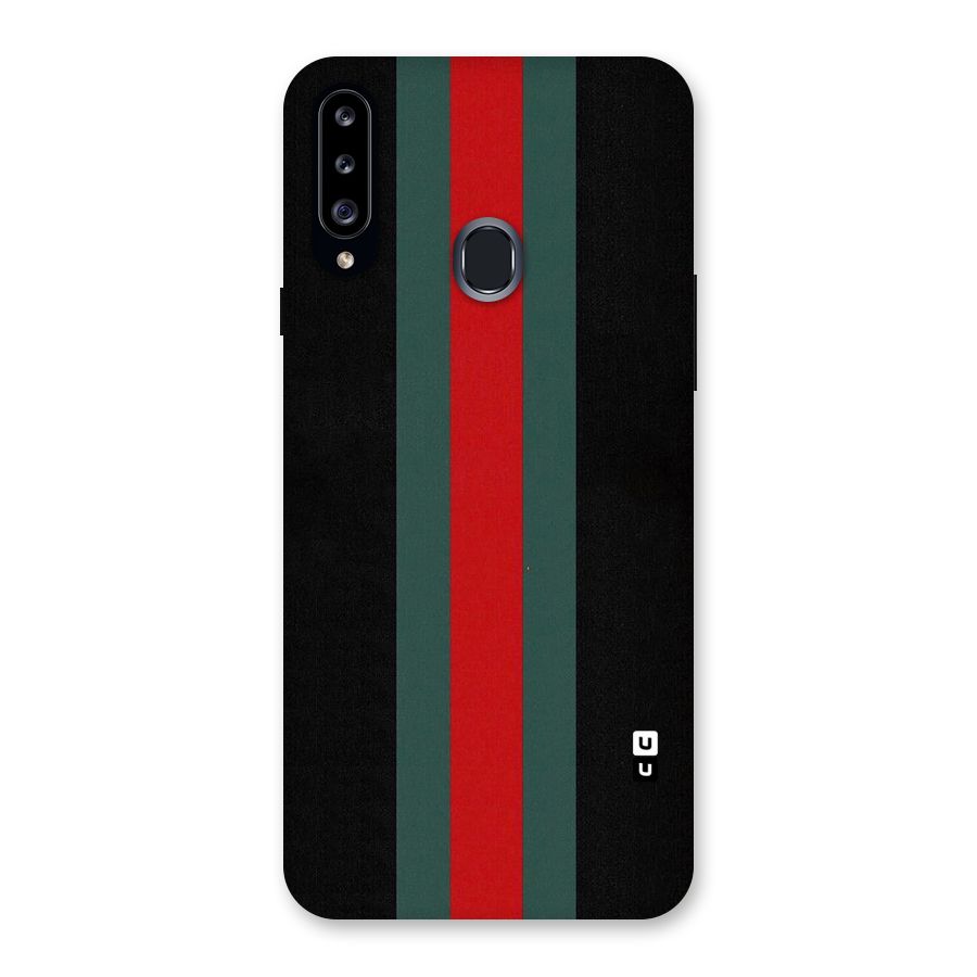 Basic Colored Stripes Back Case for Samsung Galaxy A20s