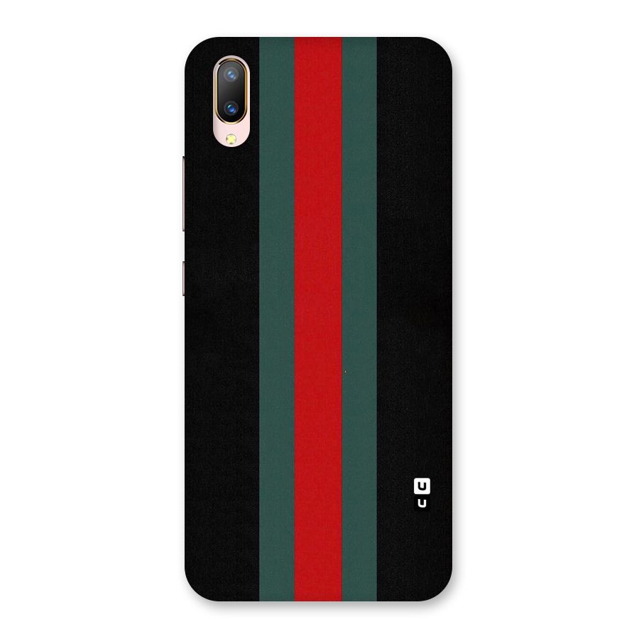 Basic Colored Stripes Back Case for Vivo V11 Pro