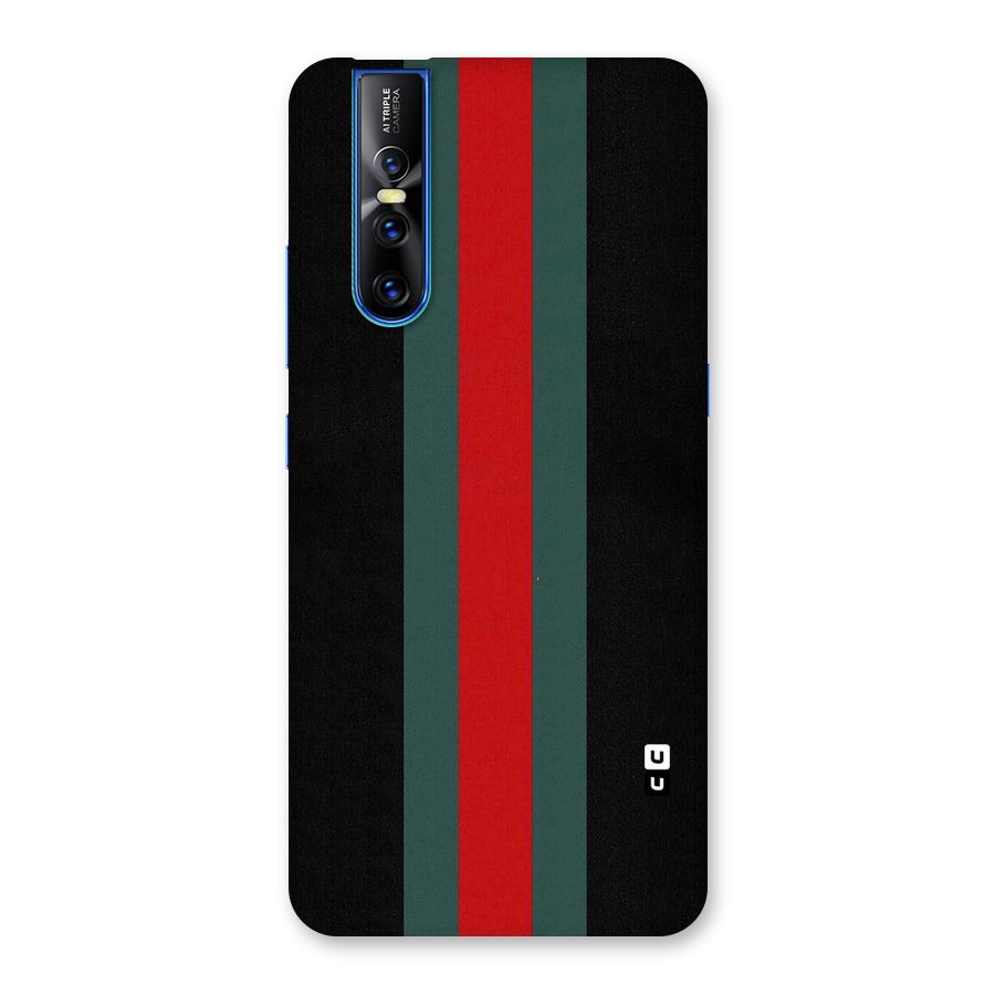 Basic Colored Stripes Back Case for Vivo V15 Pro