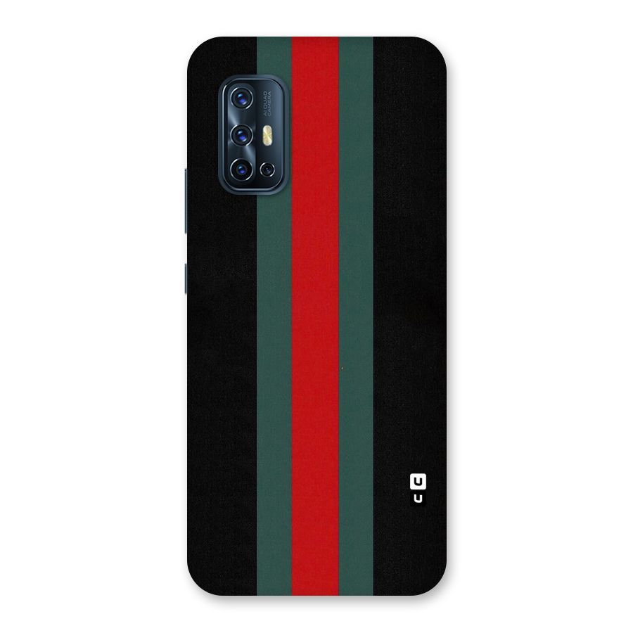 Basic Colored Stripes Back Case for Vivo V17