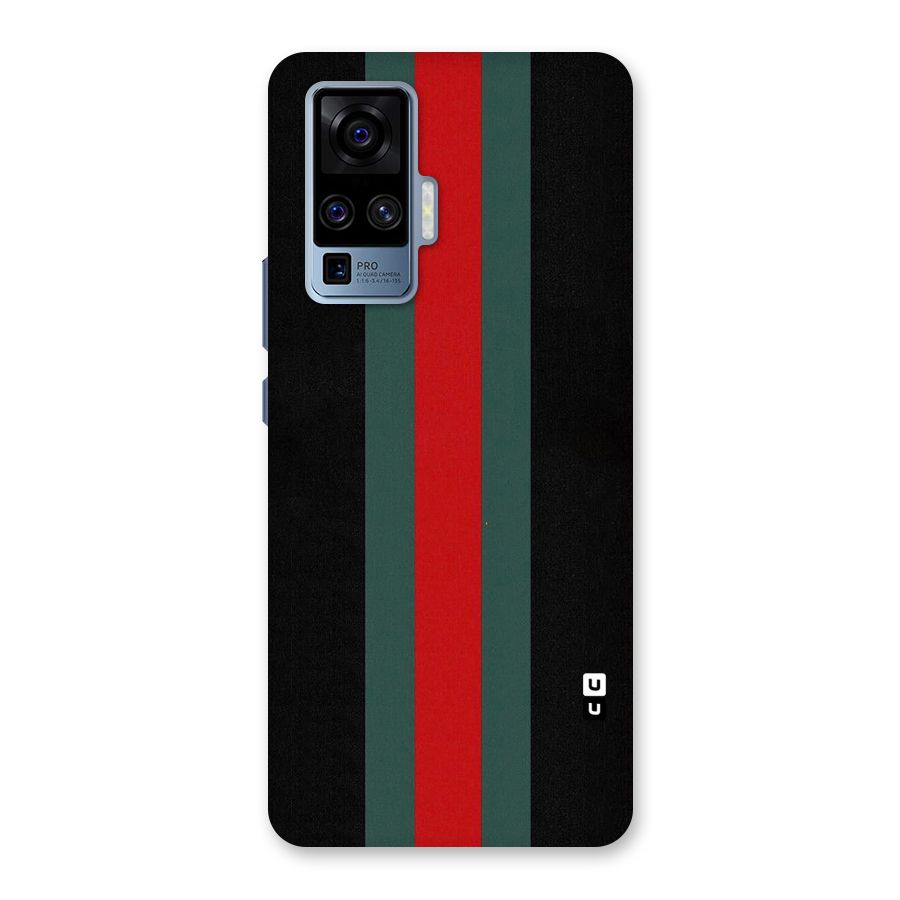 Basic Colored Stripes Back Case for Vivo X50 Pro