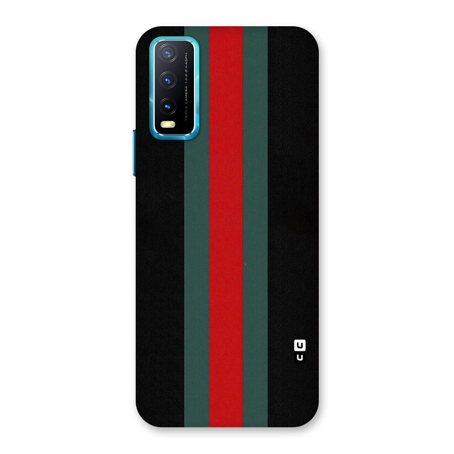 Basic Colored Stripes Back Case for Vivo Y20