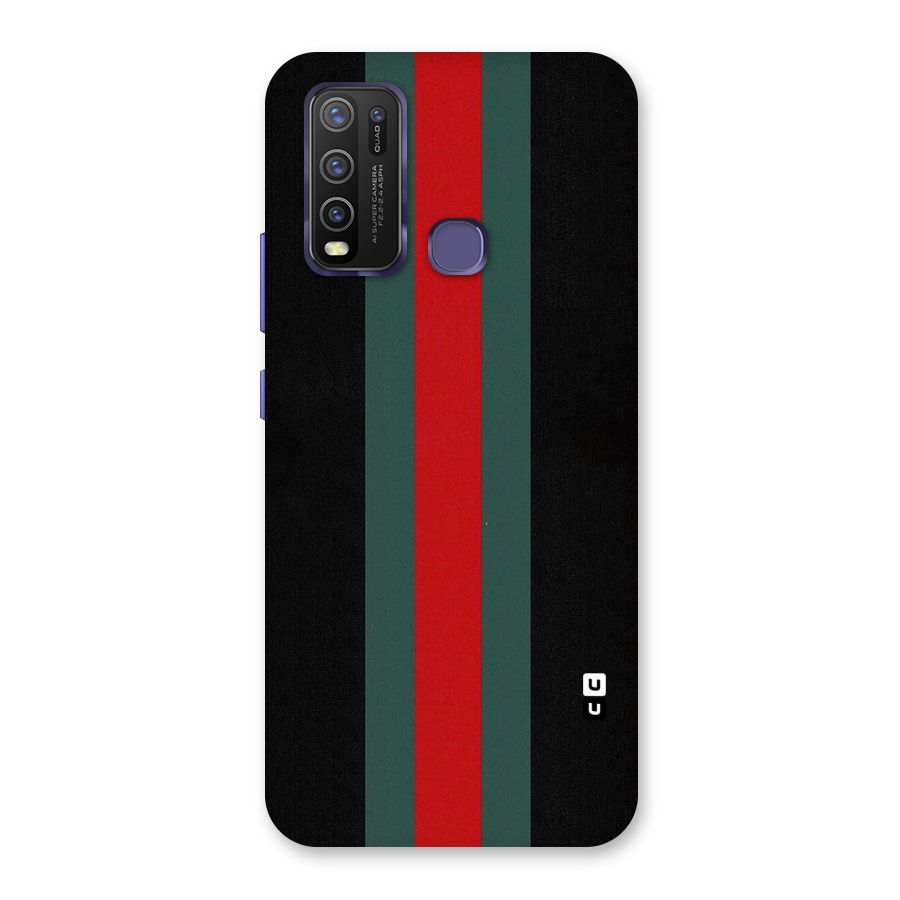 Basic Colored Stripes Back Case for Vivo Y50