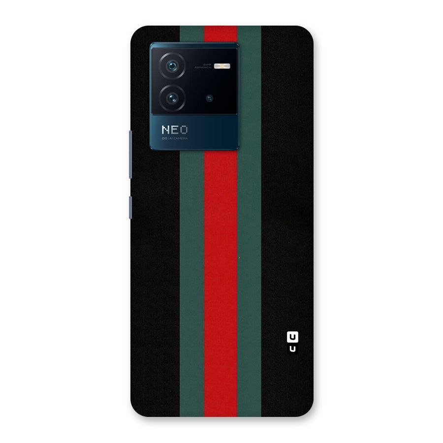 Basic Colored Stripes Back Case for Vivo iQOO Neo 6 5G