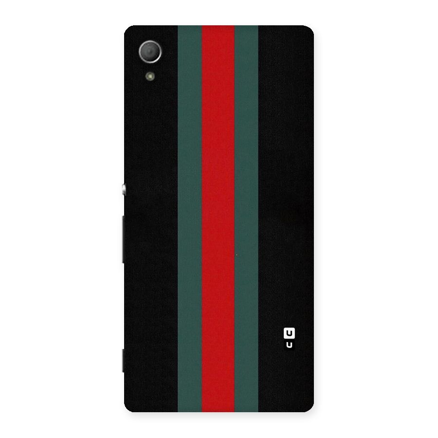 Basic Colored Stripes Back Case for Xperia Z3 Plus