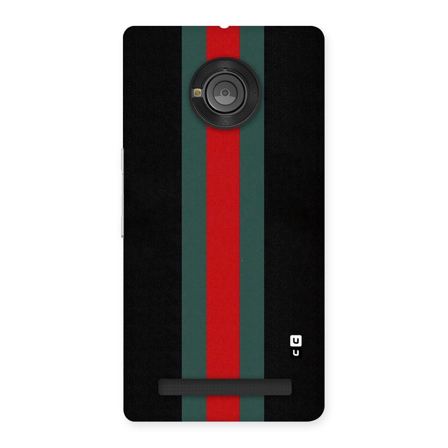 Basic Colored Stripes Back Case for Yu Yuphoria