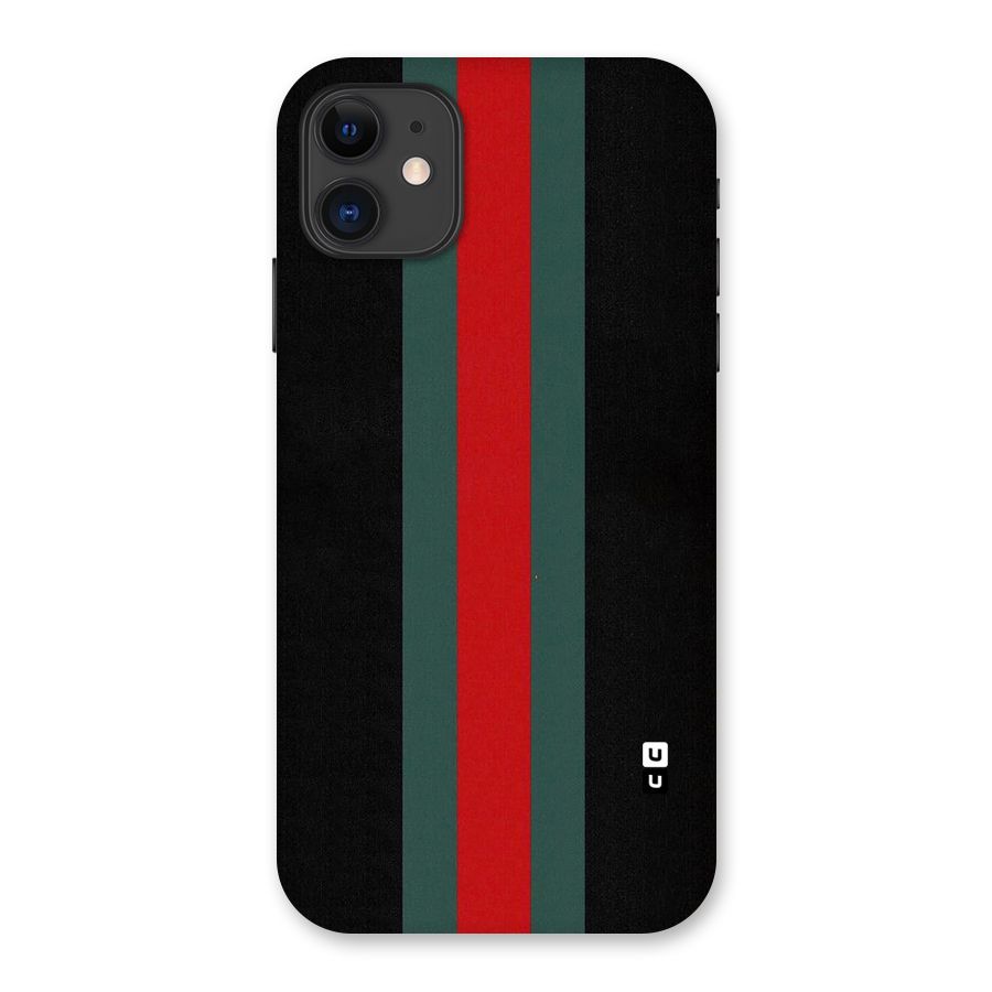 Basic Colored Stripes Back Case for iPhone 11