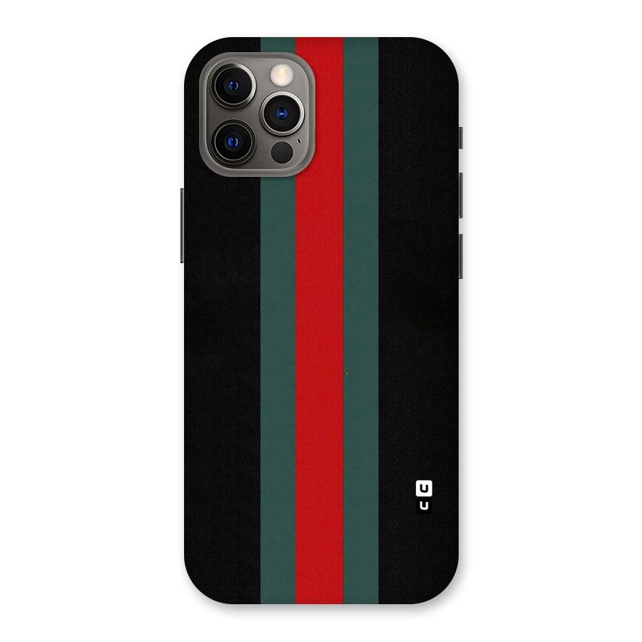 Basic Colored Stripes Back Case for iPhone 12 Pro