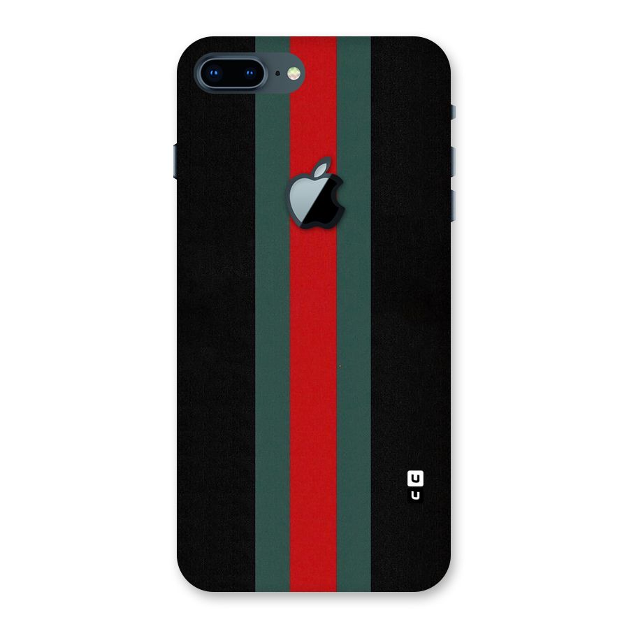 Basic Colored Stripes Back Case for iPhone 7 Plus Apple Cut