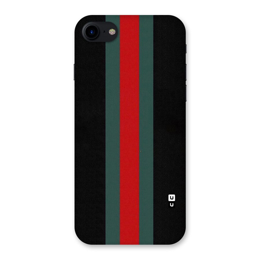 Basic Colored Stripes Back Case for iPhone SE 2020