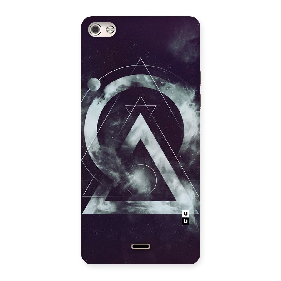 Basic Galaxy Shape Back Case for Micromax Canvas Silver 5