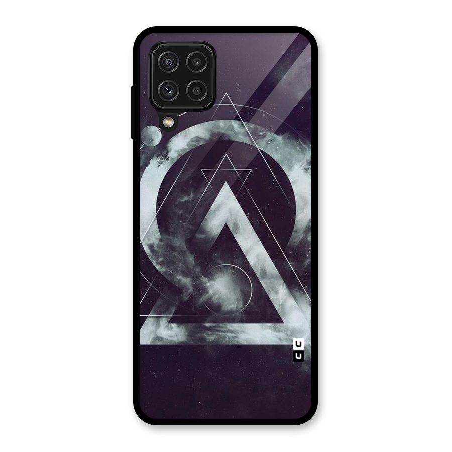 Basic Galaxy Shape Glass Back Case for Galaxy A22 4G