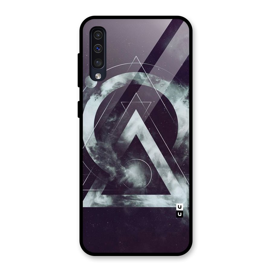 Basic Galaxy Shape Glass Back Case for Galaxy A50s