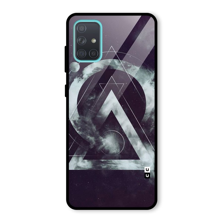 Basic Galaxy Shape Glass Back Case for Galaxy A71